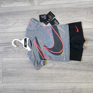 12 Month Nike Dry-fit Tshirt and Shorts Outfit